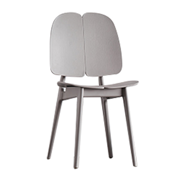 Contemporary Dining and Accent Chairs Indoor-Outdoor Plastic Open Back Side Chair Grey 1 Piece Clearhalo ' kitchen&dining_furn' 'Dining Chairs' 'Dining Tables & Seating' 'dining_chair' 'furn' 'furn_dining_chair' 'Furniture' 'furniture_dining_chair' 'Kitchen & Dining Furniture' 'kitchen' 4523575