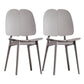Contemporary Dining and Accent Chairs Indoor-Outdoor Plastic Open Back Side Chair Grey 2 Piece Set Clearhalo ' kitchen&dining_furn' 'Dining Chairs' 'Dining Tables & Seating' 'dining_chair' 'furn' 'furn_dining_chair' 'Furniture' 'furniture_dining_chair' 'Kitchen & Dining Furniture' 'kitchen' 4523578