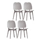 Contemporary Dining and Accent Chairs Indoor-Outdoor Plastic Open Back Side Chair Grey 4 Piece Set Clearhalo ' kitchen&dining_furn' 'Dining Chairs' 'Dining Tables & Seating' 'dining_chair' 'furn' 'furn_dining_chair' 'Furniture' 'furniture_dining_chair' 'Kitchen & Dining Furniture' 'kitchen' 4523580