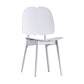 Contemporary Dining and Accent Chairs Indoor-Outdoor Plastic Open Back Side Chair White 1 Piece Clearhalo ' kitchen&dining_furn' 'Dining Chairs' 'Dining Tables & Seating' 'dining_chair' 'furn' 'furn_dining_chair' 'Furniture' 'furniture_dining_chair' 'Kitchen & Dining Furniture' 'kitchen' 4523582