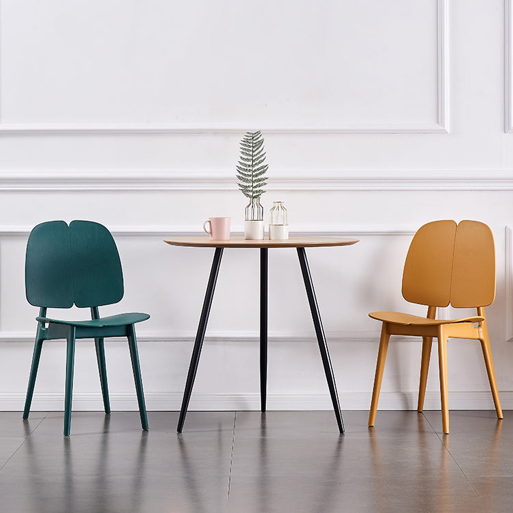 Contemporary Dining and Accent Chairs Indoor-Outdoor Plastic Open Back Side Chair Clearhalo ' kitchen&dining_furn' 'Dining Chairs' 'Dining Tables & Seating' 'dining_chair' 'furn' 'furn_dining_chair' 'Furniture' 'furniture_dining_chair' 'Kitchen & Dining Furniture' 'kitchen' 4523588