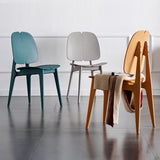 Contemporary Dining and Accent Chairs Indoor-Outdoor Plastic Open Back Side Chair Clearhalo ' kitchen&dining_furn' 'Dining Chairs' 'Dining Tables & Seating' 'dining_chair' 'furn' 'furn_dining_chair' 'Furniture' 'furniture_dining_chair' 'Kitchen & Dining Furniture' 'kitchen' 4523589