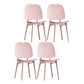 Contemporary Dining and Accent Chairs Indoor-Outdoor Plastic Open Back Side Chair Pink 4 Piece Set Clearhalo ' kitchen&dining_furn' 'Dining Chairs' 'Dining Tables & Seating' 'dining_chair' 'furn' 'furn_dining_chair' 'Furniture' 'furniture_dining_chair' 'Kitchen & Dining Furniture' 'kitchen' 4523591