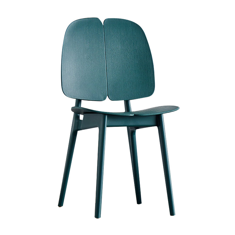 Contemporary Dining and Accent Chairs Indoor-Outdoor Plastic Open Back Side Chair Green 1 Piece Clearhalo ' kitchen&dining_furn' 'Dining Chairs' 'Dining Tables & Seating' 'dining_chair' 'furn' 'furn_dining_chair' 'Furniture' 'furniture_dining_chair' 'Kitchen & Dining Furniture' 'kitchen' 4523599