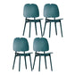 Contemporary Dining and Accent Chairs Indoor-Outdoor Plastic Open Back Side Chair Green 4 Piece Set Clearhalo ' kitchen&dining_furn' 'Dining Chairs' 'Dining Tables & Seating' 'dining_chair' 'furn' 'furn_dining_chair' 'Furniture' 'furniture_dining_chair' 'Kitchen & Dining Furniture' 'kitchen' 4523601
