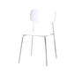 Contemporary Style Dining Chair Dining Armless Stackable Side Chair with Metal Legs White 1 Piece Clearhalo ' kitchen&dining_furn' 'Dining Chairs' 'Dining Tables & Seating' 'dining_chair' 'furn' 'furn_dining_chair' 'Furniture' 'furniture_dining_chair' 'Kitchen & Dining Furniture' 'kitchen' 4523629