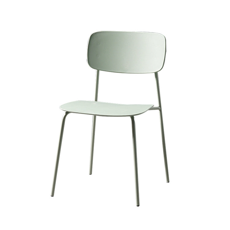 Contemporary Style Dining Chair Dining Armless Stackable Side Chair with Metal Legs Clearhalo ' kitchen&dining_furn' 'Dining Chairs' 'Dining Tables & Seating' 'dining_chair' 'furn' 'furn_dining_chair' 'Furniture' 'furniture_dining_chair' 'Kitchen & Dining Furniture' 'kitchen' 4523630