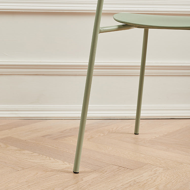 Contemporary Style Dining Chair Dining Armless Stackable Side Chair with Metal Legs Clearhalo ' kitchen&dining_furn' 'Dining Chairs' 'Dining Tables & Seating' 'dining_chair' 'furn' 'furn_dining_chair' 'Furniture' 'furniture_dining_chair' 'Kitchen & Dining Furniture' 'kitchen' 4523637