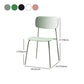 Contemporary Style Dining Chair Dining Armless Stackable Side Chair with Metal Legs Clearhalo ' kitchen&dining_furn' 'Dining Chairs' 'Dining Tables & Seating' 'dining_chair' 'furn' 'furn_dining_chair' 'Furniture' 'furniture_dining_chair' 'Kitchen & Dining Furniture' 'kitchen' 4523651