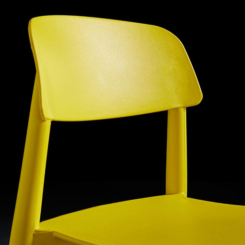 Scandinavian Design Open Back Dining Side Chairs Plastic Dining Armless Chair Clearhalo ' kitchen&dining_furn' 'Dining Chairs' 'Dining Tables & Seating' 'dining_chair' 'furn' 'furn_dining_chair' 'Furniture' 'furniture_dining_chair' 'Kitchen & Dining Furniture' 'kitchen' 4523665
