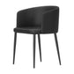 Modern Home Solid Back Arm Chair Upholstered Matte Finish Dining Chair Clearhalo ' kitchen&dining_furn' 'Dining Chairs' 'Dining Tables & Seating' 'dining_chair' 'furn' 'furn_dining_chair' 'Furniture' 'furniture_dining_chair' 'Kitchen & Dining Furniture' 'kitchen' 4523681