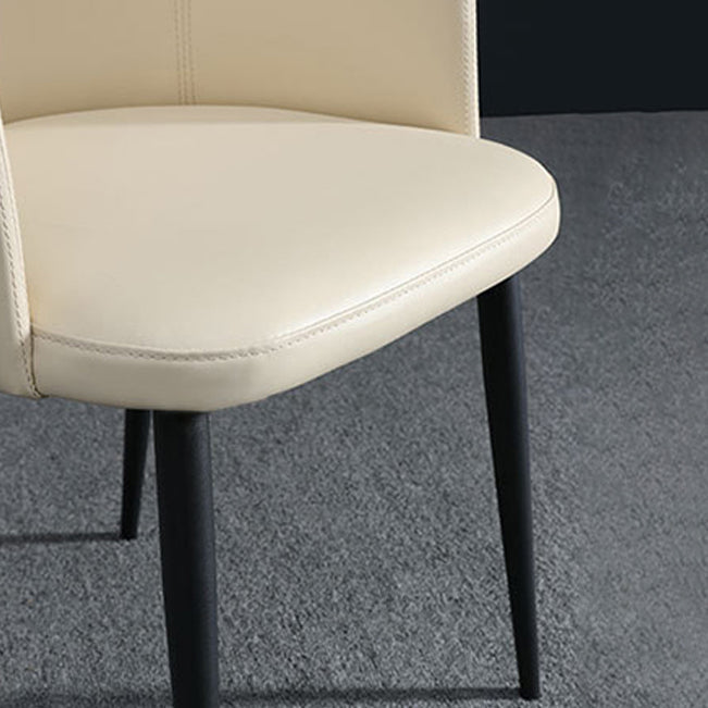 Modern Home Solid Back Arm Chair Upholstered Matte Finish Dining Chair Clearhalo ' kitchen&dining_furn' 'Dining Chairs' 'Dining Tables & Seating' 'dining_chair' 'furn' 'furn_dining_chair' 'Furniture' 'furniture_dining_chair' 'Kitchen & Dining Furniture' 'kitchen' 4523687