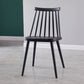 Scandinavian Plastic Kitchen Room Chair Slat Back Side Chair Black 1 Piece Clearhalo ' kitchen&dining_furn' 'Dining Chairs' 'Dining Tables & Seating' 'dining_chair' 'Furniture' 'furniture_dining_chair' 'Kitchen & Dining Furniture' 'kitchen' 4523707
