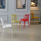 Scandinavian Plastic Kitchen Room Chair Slat Back Side Chair Clearhalo ' kitchen&dining_furn' 'Dining Chairs' 'Dining Tables & Seating' 'dining_chair' 'Furniture' 'furniture_dining_chair' 'Kitchen & Dining Furniture' 'kitchen' 4523709