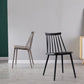 Scandinavian Plastic Kitchen Room Chair Slat Back Side Chair Clearhalo ' kitchen&dining_furn' 'Dining Chairs' 'Dining Tables & Seating' 'dining_chair' 'Furniture' 'furniture_dining_chair' 'Kitchen & Dining Furniture' 'kitchen' 4523713