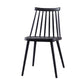 Scandinavian Plastic Kitchen Room Chair Slat Back Side Chair Clearhalo ' kitchen&dining_furn' 'Dining Chairs' 'Dining Tables & Seating' 'dining_chair' 'Furniture' 'furniture_dining_chair' 'Kitchen & Dining Furniture' 'kitchen' 4523715