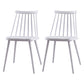 Scandinavian Plastic Kitchen Room Chair Slat Back Side Chair White Set of 2 Clearhalo ' kitchen&dining_furn' 'Dining Chairs' 'Dining Tables & Seating' 'dining_chair' 'Furniture' 'furniture_dining_chair' 'Kitchen & Dining Furniture' 'kitchen' 4523720