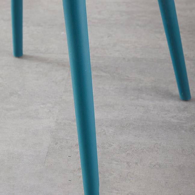 Scandinavian Plastic Kitchen Room Chair Slat Back Side Chair Clearhalo ' kitchen&dining_furn' 'Dining Chairs' 'Dining Tables & Seating' 'dining_chair' 'Furniture' 'furniture_dining_chair' 'Kitchen & Dining Furniture' 'kitchen' 4523722