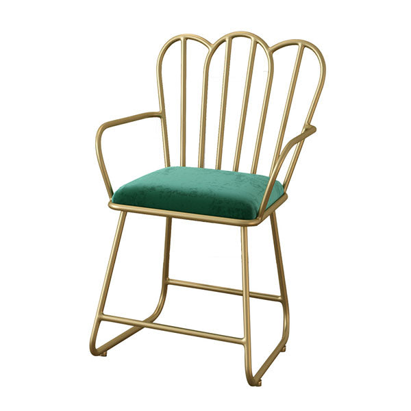 Glam Velvet Dining Room Chair Metal Dining Side Arm Chair for Restaurant Use Clearhalo ' kitchen&dining_furn' 'Dining Chairs' 'Dining Tables & Seating' 'dining_chair' 'furn' 'furn_dining_chair' 'Furniture' 'furniture_dining_chair' 'Kitchen & Dining Furniture' 'kitchen' 4523743