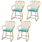 Glam Velvet Dining Room Chair Metal Dining Side Arm Chair for Restaurant Use Sky Blue 4 Piece Set Clearhalo ' kitchen&dining_furn' 'Dining Chairs' 'Dining Tables & Seating' 'dining_chair' 'furn' 'furn_dining_chair' 'Furniture' 'furniture_dining_chair' 'Kitchen & Dining Furniture' 'kitchen' 4523745