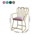 Glam Velvet Dining Room Chair Metal Dining Side Arm Chair for Restaurant Use Clearhalo ' kitchen&dining_furn' 'Dining Chairs' 'Dining Tables & Seating' 'dining_chair' 'furn' 'furn_dining_chair' 'Furniture' 'furniture_dining_chair' 'Kitchen & Dining Furniture' 'kitchen' 4523758