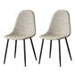 Scandinavian Design Plastic Dining Armless Chairs Solid Back Armless Side Chair White 2 Piece Set Black Clearhalo ' kitchen&dining_furn' 'Dining Chairs' 'Dining Tables & Seating' 'dining_chair' 'furn' 'furn_dining_chair' 'Furniture' 'furniture_dining_chair' 'Kitchen & Dining Furniture' 'kitchen' 4523765