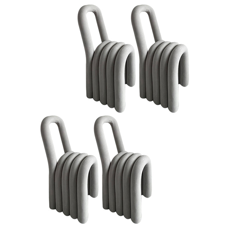 Contemporary Velvet Dining Room Chair Armless Metal Side Chair for Home Use Light Gray 4 Piece Set Clearhalo ' kitchen&dining_furn' 'Dining Chairs' 'Dining Tables & Seating' 'dining_chair' 'furn' 'furn_dining_chair' 'Furniture' 'furniture_dining_chair' 'Kitchen & Dining Furniture' 'kitchen' 4523786