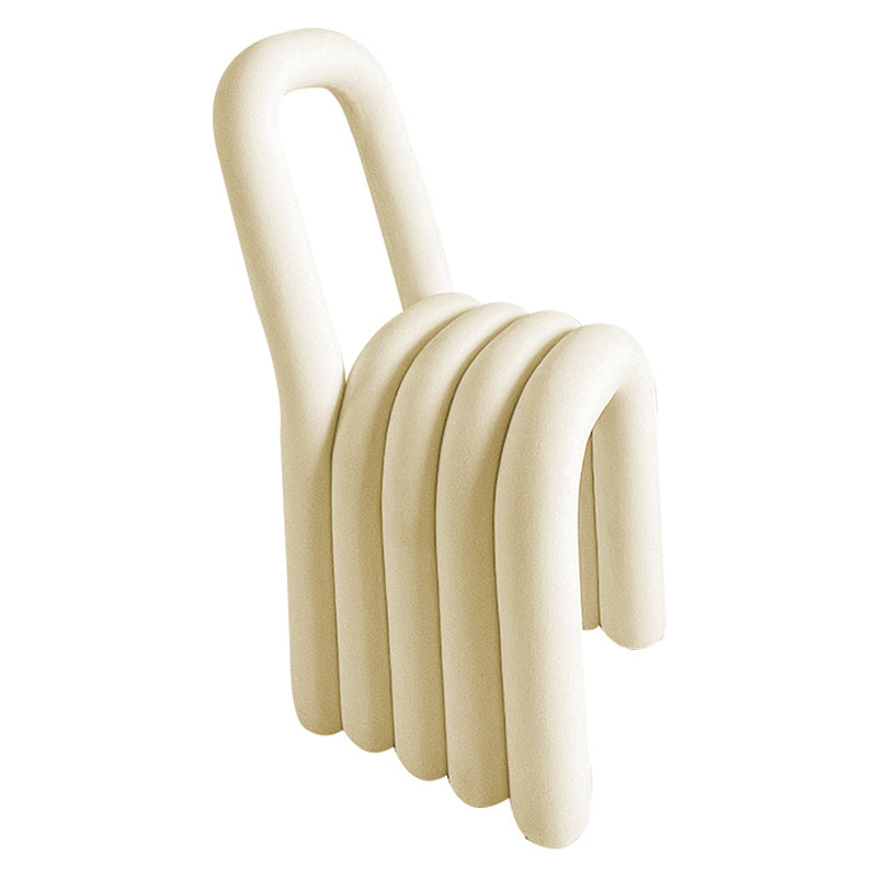 Contemporary Velvet Dining Room Chair Armless Metal Side Chair for Home Use Beige 1 Piece Clearhalo ' kitchen&dining_furn' 'Dining Chairs' 'Dining Tables & Seating' 'dining_chair' 'furn' 'furn_dining_chair' 'Furniture' 'furniture_dining_chair' 'Kitchen & Dining Furniture' 'kitchen' 4523788