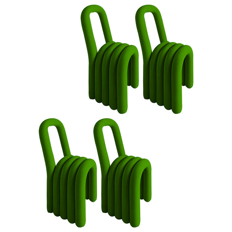 Contemporary Velvet Dining Room Chair Armless Metal Side Chair for Home Use Green 4 Piece Set Clearhalo ' kitchen&dining_furn' 'Dining Chairs' 'Dining Tables & Seating' 'dining_chair' 'furn' 'furn_dining_chair' 'Furniture' 'furniture_dining_chair' 'Kitchen & Dining Furniture' 'kitchen' 4523807