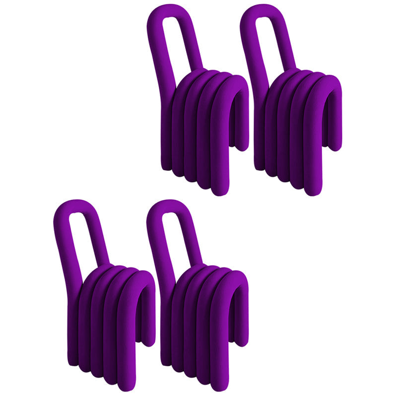 Contemporary Velvet Dining Room Chair Armless Metal Side Chair for Home Use Purple 4 Piece Set Clearhalo ' kitchen&dining_furn' 'Dining Chairs' 'Dining Tables & Seating' 'dining_chair' 'furn' 'furn_dining_chair' 'Furniture' 'furniture_dining_chair' 'Kitchen & Dining Furniture' 'kitchen' 4523810