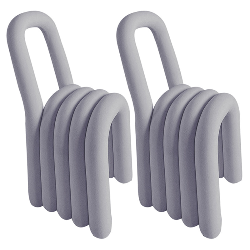 Contemporary Velvet Dining Room Chair Armless Metal Side Chair for Home Use Light Purple 2 Piece Set Clearhalo ' kitchen&dining_furn' 'Dining Chairs' 'Dining Tables & Seating' 'dining_chair' 'furn' 'furn_dining_chair' 'Furniture' 'furniture_dining_chair' 'Kitchen & Dining Furniture' 'kitchen' 4523812