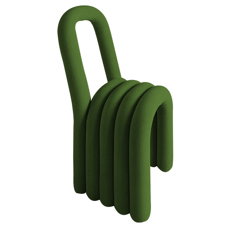 Contemporary Velvet Dining Room Chair Armless Metal Side Chair for Home Use Olive Green 1 Piece Clearhalo ' kitchen&dining_furn' 'Dining Chairs' 'Dining Tables & Seating' 'dining_chair' 'furn' 'furn_dining_chair' 'Furniture' 'furniture_dining_chair' 'Kitchen & Dining Furniture' 'kitchen' 4523814