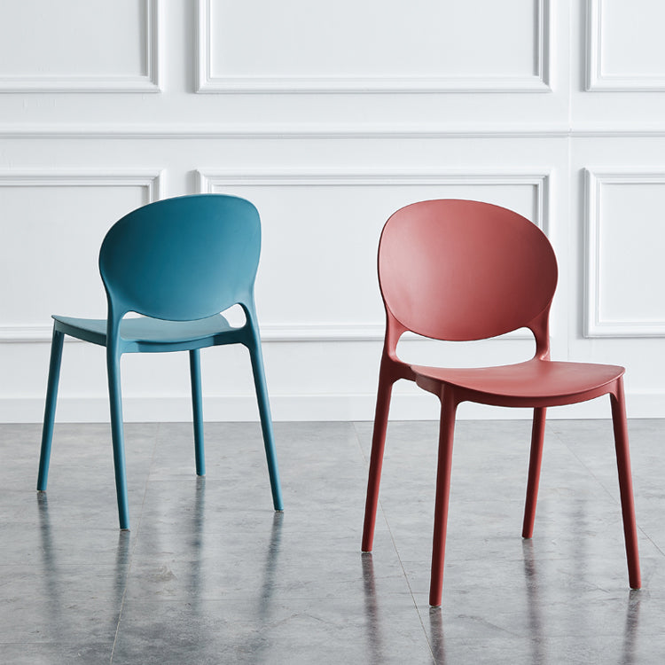 Plastic Scandinavian Indoor-Outdoor Chair Open Back Side Chair Clearhalo ' kitchen&dining_furn' 'Dining Chairs' 'Dining Tables & Seating' 'dining_chair' 'furn' 'furn_dining_chair' 'Furniture' 'furniture_dining_chair' 'Kitchen & Dining Furniture' 'kitchen' 4523824