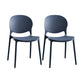 Plastic Scandinavian Indoor-Outdoor Chair Open Back Side Chair Blue 2 Piece Set Clearhalo ' kitchen&dining_furn' 'Dining Chairs' 'Dining Tables & Seating' 'dining_chair' 'furn' 'furn_dining_chair' 'Furniture' 'furniture_dining_chair' 'Kitchen & Dining Furniture' 'kitchen' 4523849