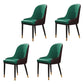 Scandinavian Design Solid Back Dining Side Chairs Leather Dining Side Chair Green Khaki 4 Piece Set Clearhalo ' kitchen&dining_furn' 'Dining Chairs' 'Dining Tables & Seating' 'dining_chair' 'furn' 'furn_dining_chair' 'Furniture' 'furniture_dining_chair' 'Kitchen & Dining Furniture' 'kitchen' 4523887