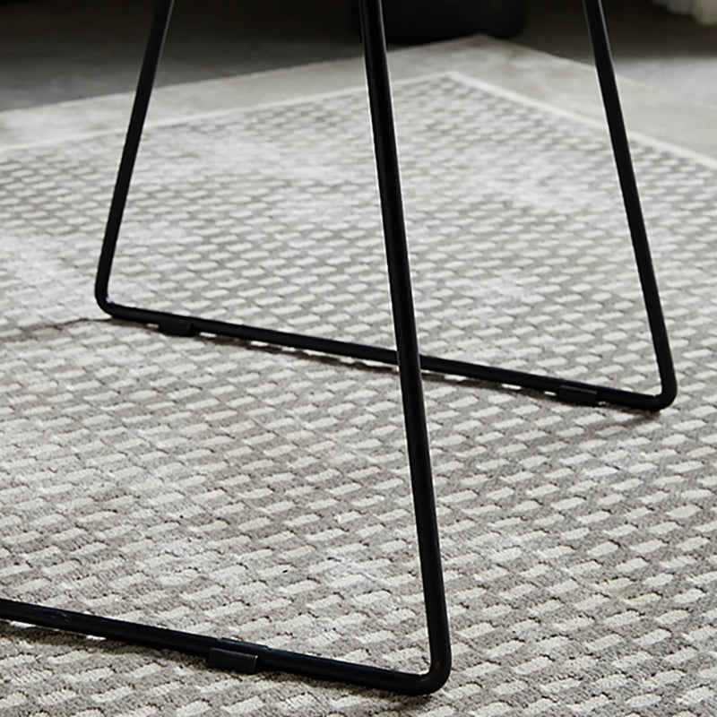 Industrial Style Plastic Dining Armless Chairs Solid Back Armless Dining Chair Clearhalo ' kitchen&dining_furn' 'Dining Chairs' 'Dining Tables & Seating' 'dining_chair' 'Furniture' 'furniture_dining_chair' 'Kitchen & Dining Furniture' 'kitchen' 4523911