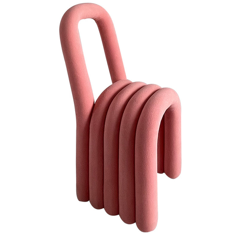 Contemporary Velvet Armless Dining Chair Metal Dining Room Chairs for Home Use Pink 1 Piece Clearhalo ' kitchen&dining_furn' 'Dining Chairs' 'Dining Tables & Seating' 'dining_chair' 'furn' 'furn_dining_chair' 'Furniture' 'furniture_dining_chair' 'Kitchen & Dining Furniture' 'kitchen' 4523936