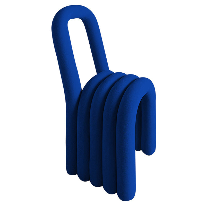 Contemporary Velvet Armless Dining Chair Metal Dining Room Chairs for Home Use Blue 1 Piece Clearhalo ' kitchen&dining_furn' 'Dining Chairs' 'Dining Tables & Seating' 'dining_chair' 'furn' 'furn_dining_chair' 'Furniture' 'furniture_dining_chair' 'Kitchen & Dining Furniture' 'kitchen' 4523943