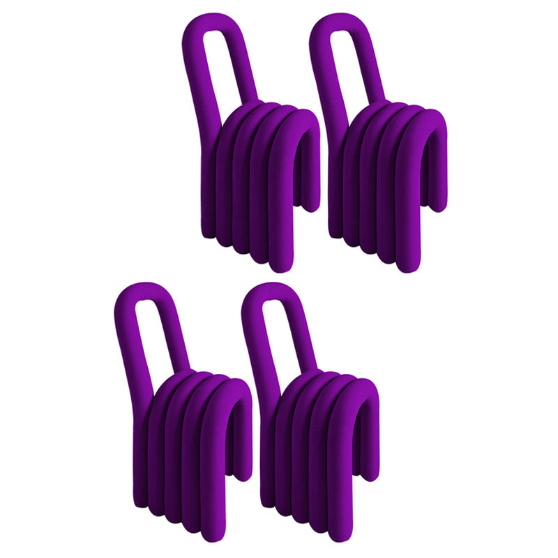 Contemporary Velvet Armless Dining Chair Metal Dining Room Chairs for Home Use Purple 4 Piece Set Clearhalo ' kitchen&dining_furn' 'Dining Chairs' 'Dining Tables & Seating' 'dining_chair' 'furn' 'furn_dining_chair' 'Furniture' 'furniture_dining_chair' 'Kitchen & Dining Furniture' 'kitchen' 4523951