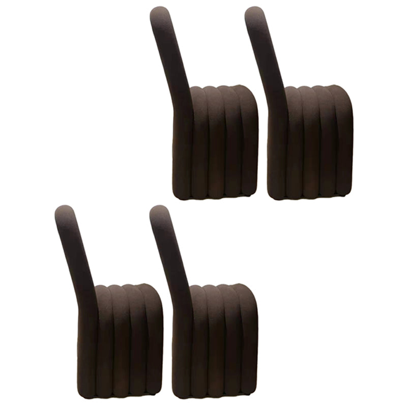 Contemporary Velvet Armless Dining Chair Metal Dining Room Chairs for Home Use Coffee 4 Piece Set Clearhalo ' kitchen&dining_furn' 'Dining Chairs' 'Dining Tables & Seating' 'dining_chair' 'furn' 'furn_dining_chair' 'Furniture' 'furniture_dining_chair' 'Kitchen & Dining Furniture' 'kitchen' 4523960