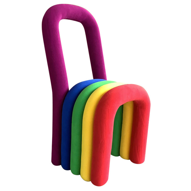 Contemporary Velvet Armless Dining Chair Metal Dining Room Chairs for Home Use Blue-Purple-Yellow 1 Piece Clearhalo ' kitchen&dining_furn' 'Dining Chairs' 'Dining Tables & Seating' 'dining_chair' 'furn' 'furn_dining_chair' 'Furniture' 'furniture_dining_chair' 'Kitchen & Dining Furniture' 'kitchen' 4523961