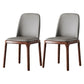 Modern Style Dining Chairs Kitchen Dining Armless Side Chairs with Wooden Legs Cream Gray 2 Piece Set Clearhalo ' kitchen&dining_furn' 'Dining Chairs' 'Dining Tables & Seating' 'dining_chair' 'furn' 'furn_dining_chair' 'Furniture' 'furniture_dining_chair' 'Kitchen & Dining Furniture' 'kitchen' 4523978