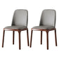 Modern Style Dining Chairs Kitchen Dining Armless Side Chairs with Wooden Legs Smoke Gray 2 Piece Set Clearhalo ' kitchen&dining_furn' 'Dining Chairs' 'Dining Tables & Seating' 'dining_chair' 'furn' 'furn_dining_chair' 'Furniture' 'furniture_dining_chair' 'Kitchen & Dining Furniture' 'kitchen' 4523979