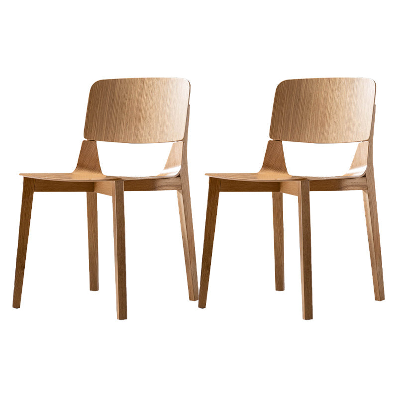 Modern Wood Dining Chair Open Back Dining Armless Side Chairs for Home Wood 2 Piece Set Clearhalo ' kitchen&dining_furn' 'Dining Chairs' 'Dining Tables & Seating' 'dining_chair' 'furn' 'furn_dining_chair' 'Furniture' 'furniture_dining_chair' 'Kitchen & Dining Furniture' 'kitchen' 4523995