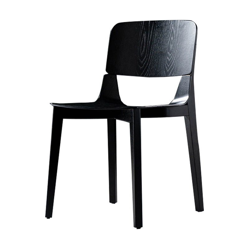 Modern Wood Dining Chair Open Back Dining Armless Side Chairs for Home Black 1 Piece Clearhalo ' kitchen&dining_furn' 'Dining Chairs' 'Dining Tables & Seating' 'dining_chair' 'furn' 'furn_dining_chair' 'Furniture' 'furniture_dining_chair' 'Kitchen & Dining Furniture' 'kitchen' 4524000