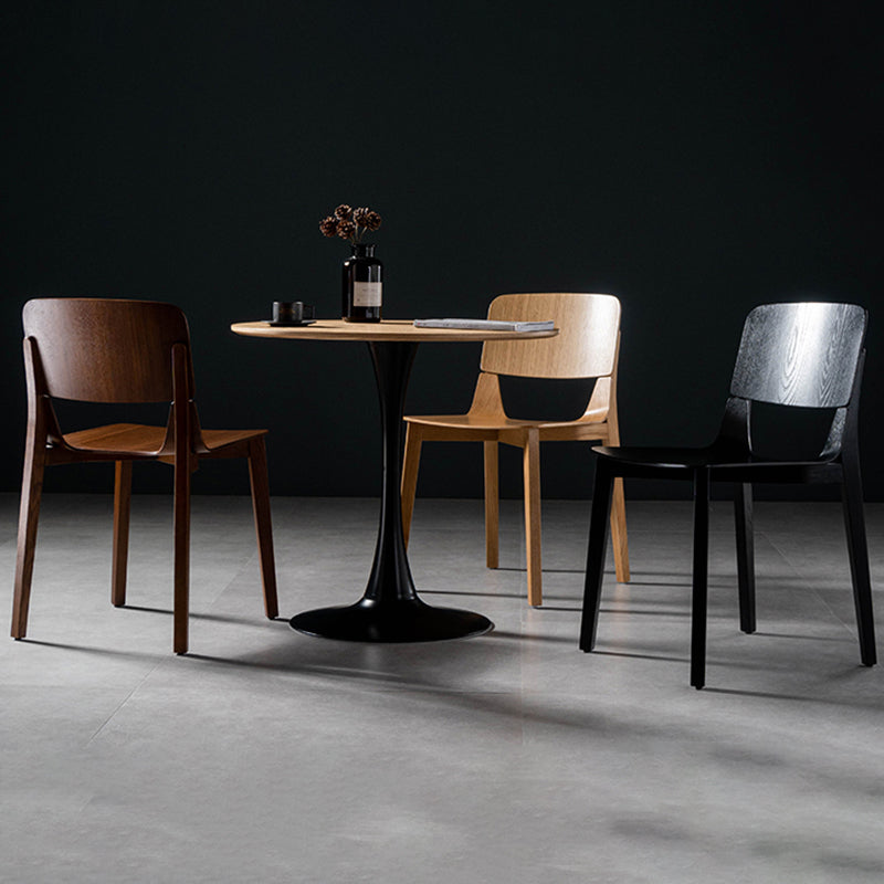 Modern Wood Dining Chair Open Back Dining Armless Side Chairs for Home Clearhalo ' kitchen&dining_furn' 'Dining Chairs' 'Dining Tables & Seating' 'dining_chair' 'furn' 'furn_dining_chair' 'Furniture' 'furniture_dining_chair' 'Kitchen & Dining Furniture' 'kitchen' 4524010