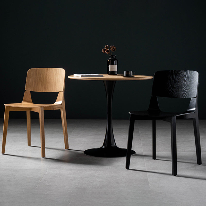 Modern Wood Dining Chair Open Back Dining Armless Side Chairs for Home Clearhalo ' kitchen&dining_furn' 'Dining Chairs' 'Dining Tables & Seating' 'dining_chair' 'furn' 'furn_dining_chair' 'Furniture' 'furniture_dining_chair' 'Kitchen & Dining Furniture' 'kitchen' 4524011