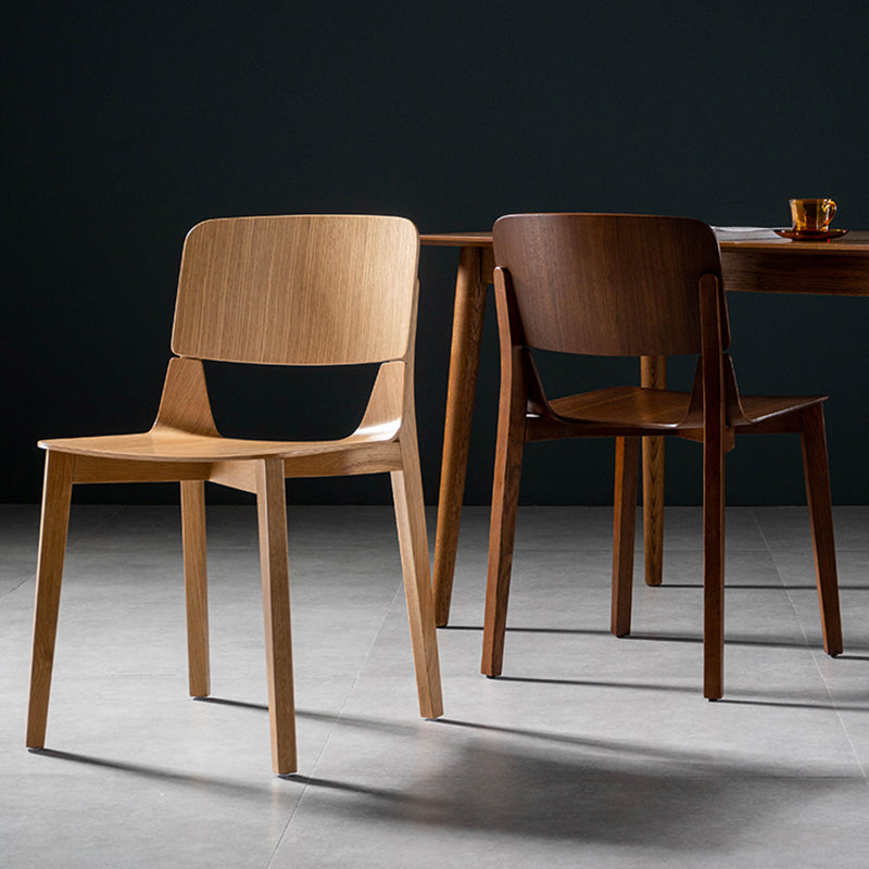 Modern Wood Dining Chair Open Back Dining Armless Side Chairs for Home Clearhalo ' kitchen&dining_furn' 'Dining Chairs' 'Dining Tables & Seating' 'dining_chair' 'furn' 'furn_dining_chair' 'Furniture' 'furniture_dining_chair' 'Kitchen & Dining Furniture' 'kitchen' 4524012