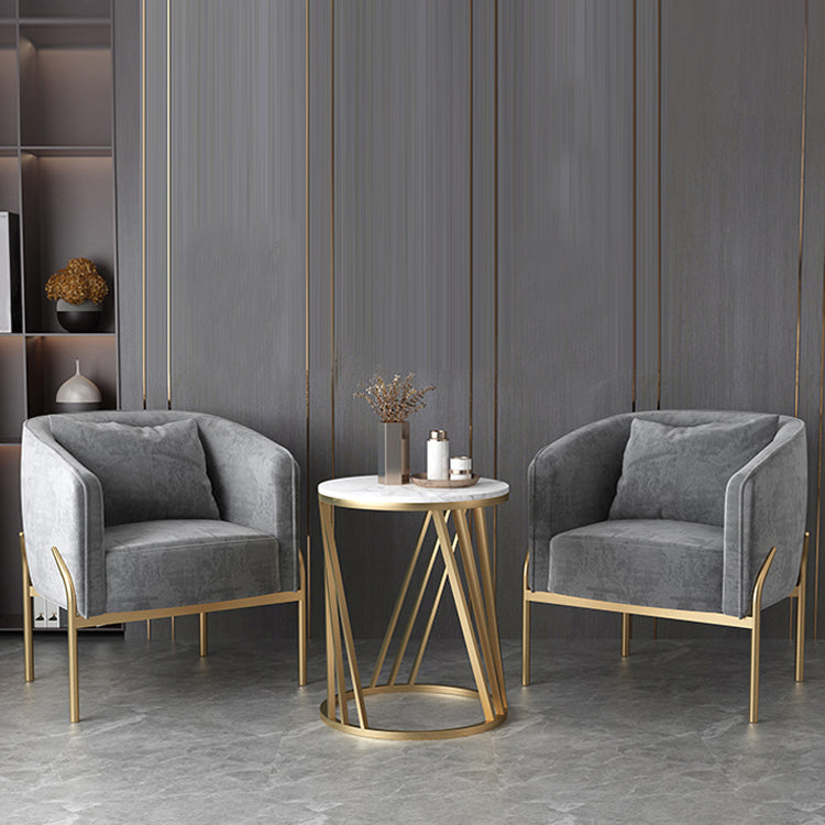 Nordic Style Metal Dining Room Chair Armless Upholstered Side Chairs for Home Use Clearhalo ' kitchen&dining_furn' 'Dining Chairs' 'Dining Tables & Seating' 'dining_chair' 'furn' 'furn_dining_chair' 'Furniture' 'furniture_dining_chair' 'Kitchen & Dining Furniture' 'kitchen' 4524042