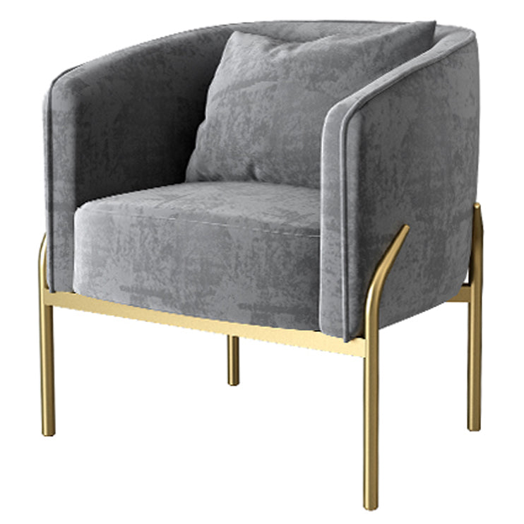 Nordic Style Metal Dining Room Chair Armless Upholstered Side Chairs for Home Use Grey 1 Piece Clearhalo ' kitchen&dining_furn' 'Dining Chairs' 'Dining Tables & Seating' 'dining_chair' 'furn' 'furn_dining_chair' 'Furniture' 'furniture_dining_chair' 'Kitchen & Dining Furniture' 'kitchen' 4524043